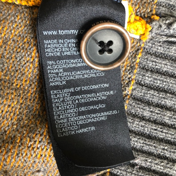 Tommy Hilfiger Mens Striped Cardigan Sz S - Picture 7 of 8